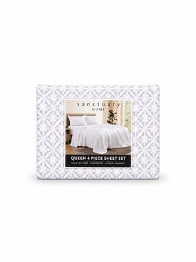 Sanctuary Home Sheet Set 4 Pieces | Queen |NWT